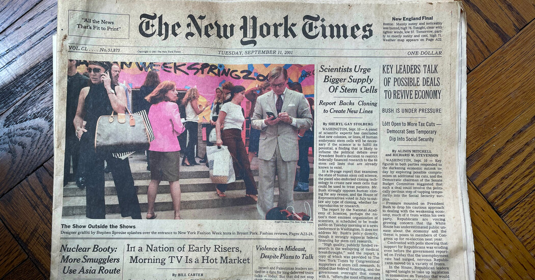 A Time Capsule in Two Front Pages